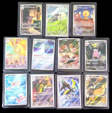Set of 11 AR Pokémon cards 
Various series
Overall
