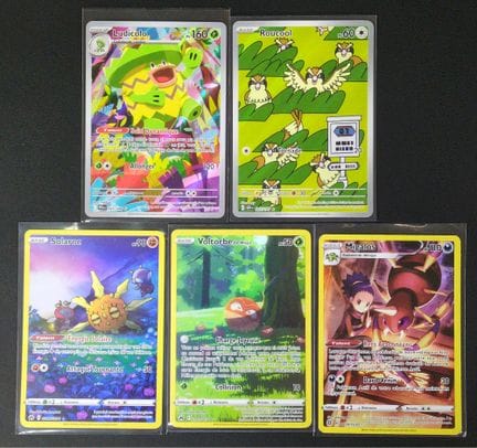 Set of 5 AR Pokémon cards
Various series
Overall c
