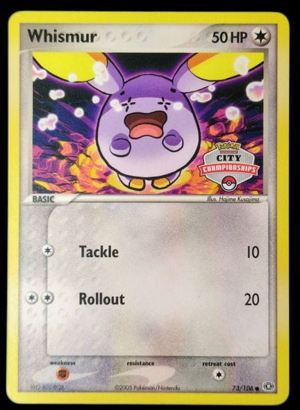 Pokémon Whismur (Chuchmur) Card 73/106 - CITY CHAM