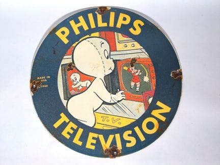 Placa esmaltada de Philips Television
Diámetro: 30