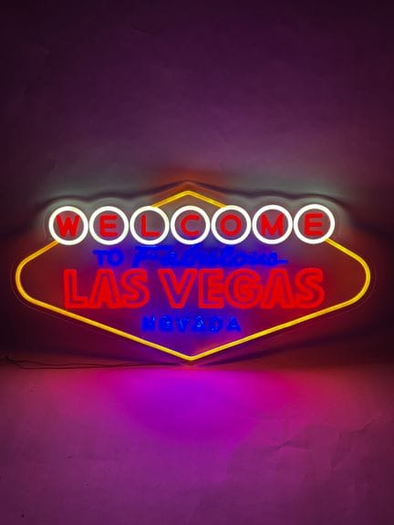 Letrero luminoso «Welcome to Las Vegas»
36 x 70 cm