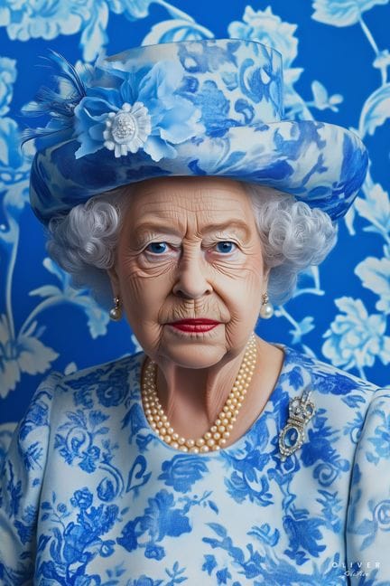 Sébastien OLIVER - The Blue Queen - Impresión en p