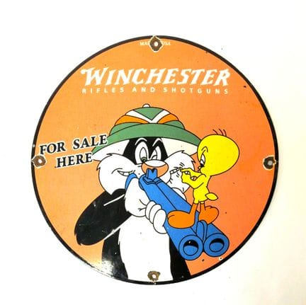 Placa esmaltada de Titi y Grosminet, Winchester 
D