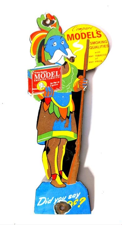 Placa esmaltada de cigarrillos «Model's»
Dimension