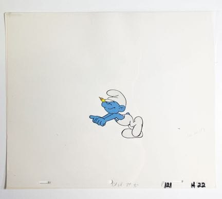 Los Pitufos, según Peyo
Celuloide con gouache y ti