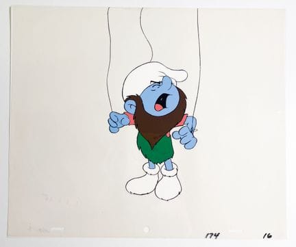 Los Pitufos, según Peyo
Celuloide con gouache y ti
