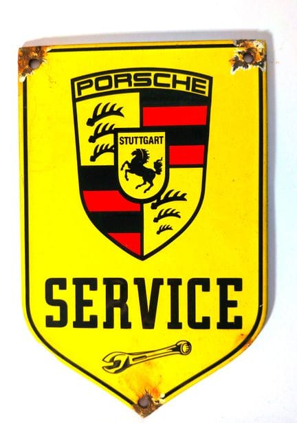 Placa esmaltada «Porsche Service»
Dimensiones: 17 