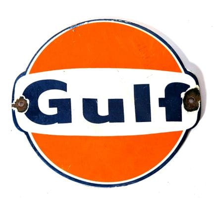 Placa esmaltada «Gulf»
Dimensiones: 18,5 × 20 cm
T