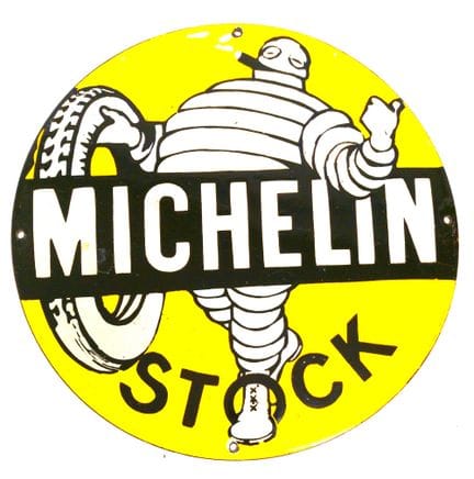 Placa esmaltada redonda Michelin de serie 
Dimensi