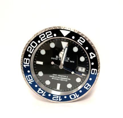 Horloge murale concessionnaire Rolex 
Diamètre : 3