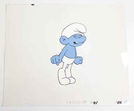 Los Pitufos, según Peyo
Celuloide con gouache y ti