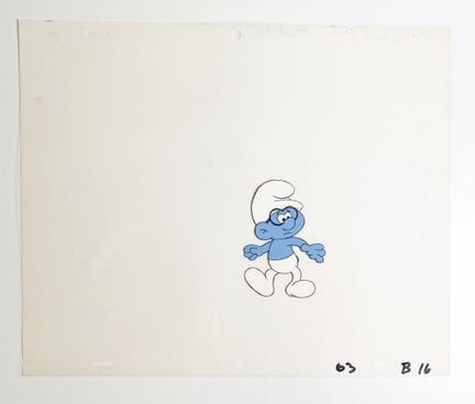 Los Pitufos, según Peyo
Celuloide con gouache y ti