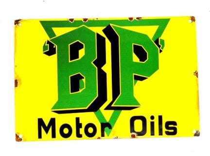 Placa esmaltada, BP, Motor Oils
Dimensiones: 20 × 