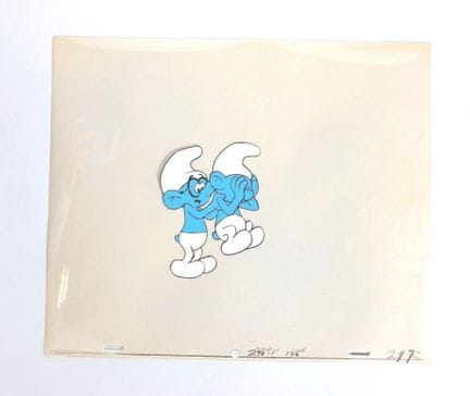 Los Pitufos, según Peyo
Dibujo en celuloide con go