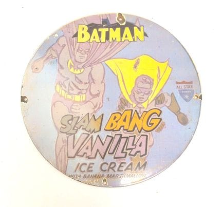 Placa esmaltada, Batman, Ice Cream 
Dimensiones: 3