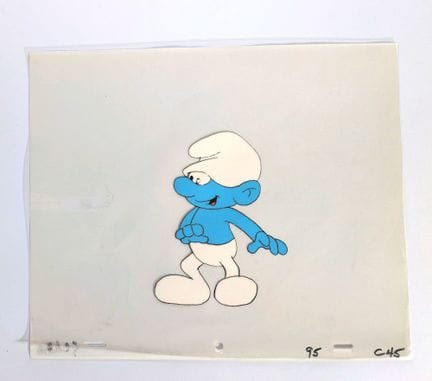 Los Pitufos, según Peyo
Dibujo en celuloide con go