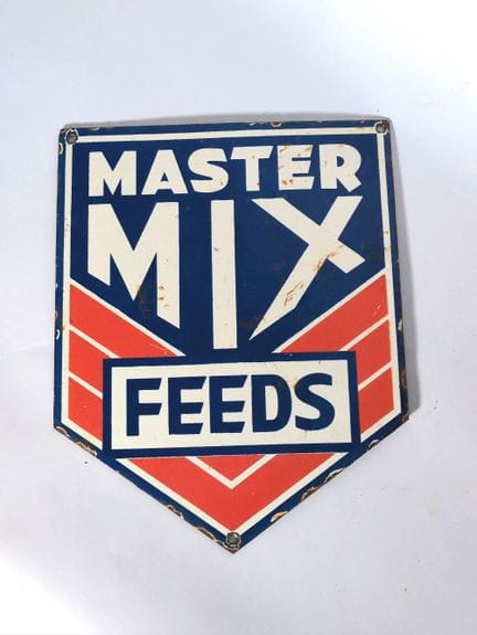 Placa esmaltada «Master Mix feeds» 
Dimensiones: 2