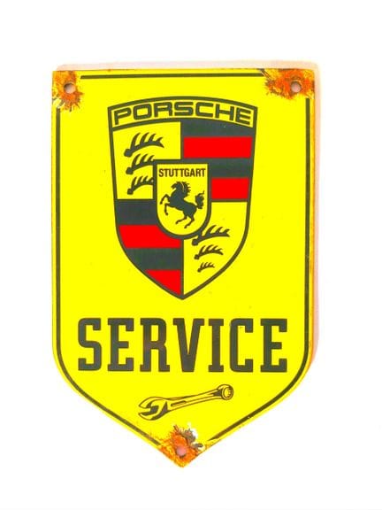 Placa esmaltada «Porsche Service»
Dimensiones: 11 