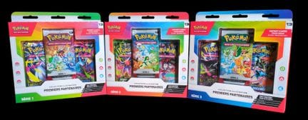 Réunion de 3 coffrets Pokémon scellés : Collection