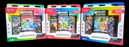 Réunion de 3 coffrets Pokémon scellés : Collection