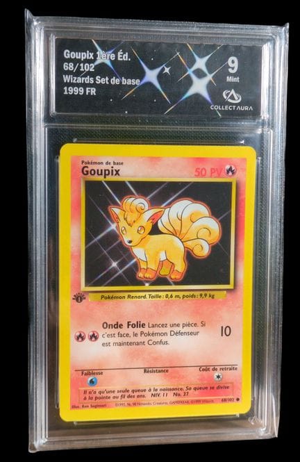 Carte Pokémon gradée Goupix 1ère Éd. (68/102) – Co