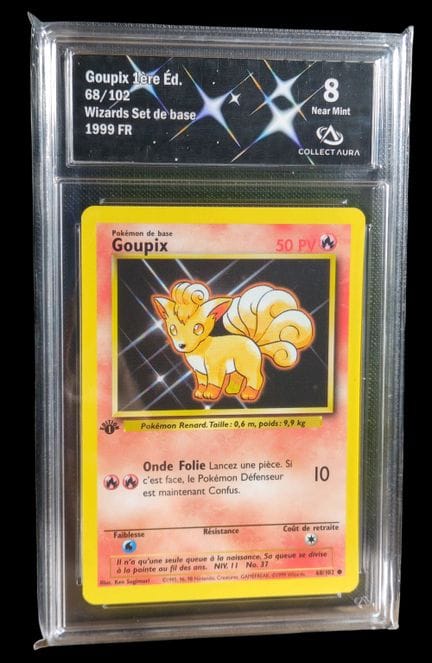 Carte Pokémon gradée Goupix 1ère Éd. (68/102) – Co