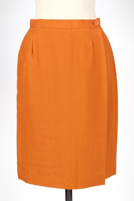 YVES SAINT LAURENT, Rive Gauche. 
Falda cruzada de