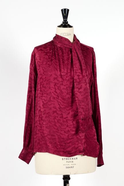 YVES SAINT LAURENT, Rive Gauche. 
Blusa de seda co