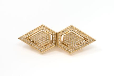 HENKEL &amp; GROSSE.
Broche geométrico de metal co