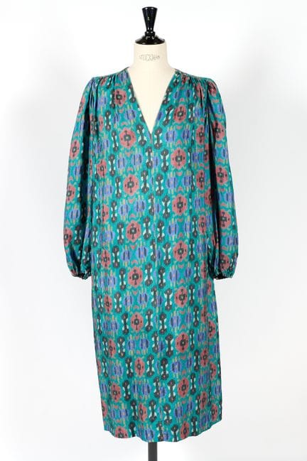 YVES SAINT LAURENT, Rive Gauche. 
Vestido largo de