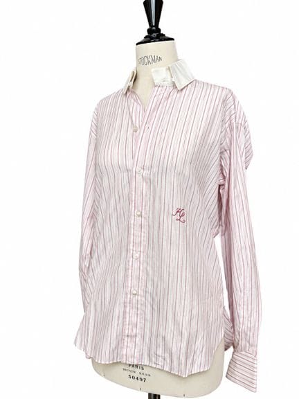 HILDITCH &amp; KEY. 
Camisa de algodón a rayas ros