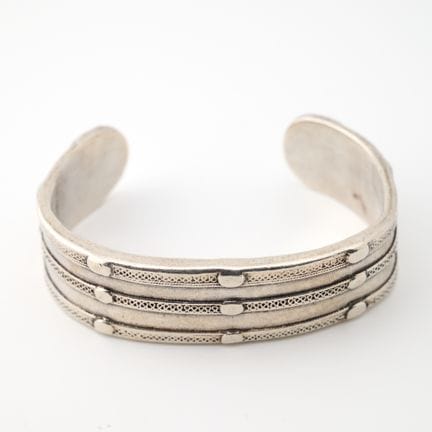 Pulsera tipo manguito abierta de plata de ley 925,