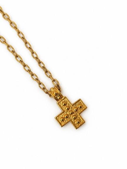 YVES SAINT LAURENT. 
Collar largo, con una cadena 