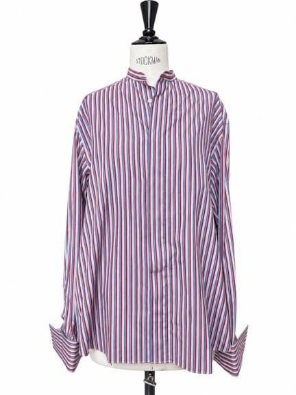 HILDITCH &amp; KEY. 
Camisa de algodón a rayas azu