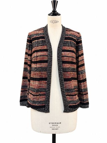 LOUIS FERAUD, maglieria. 
Cardigan a righe multico
