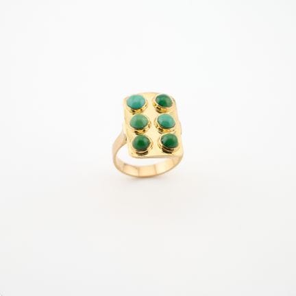Anello in oro giallo 18 carati (750 millesimi), im