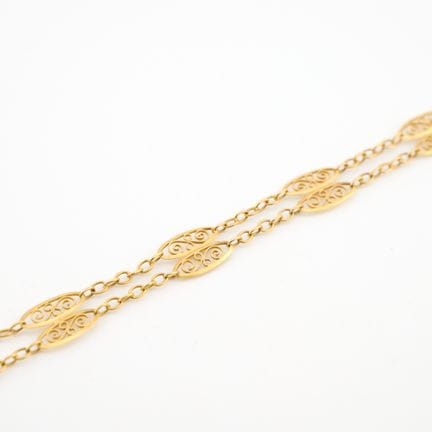 Bracciale in oro giallo 18 carati (750 millesimi) 