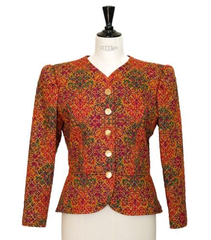 YVES SAINT LAURENT, Left Bank. 
Giacca quadrata in