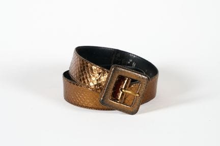 YVES SAINT LAURENT, Rive Gauche. 
Cintura in pelle