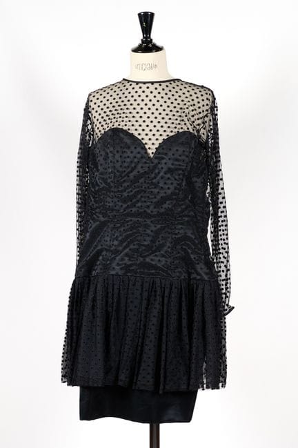 CHRISTIAN DIOR, Dettagli.
Abito da sera a maniche 