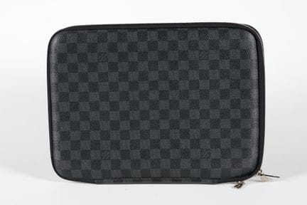 LOUIS VUITTON. 
Custodia per computer in tela con 