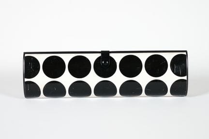 YVES SAINT LAURENT. 
Evening clutch made of plasti