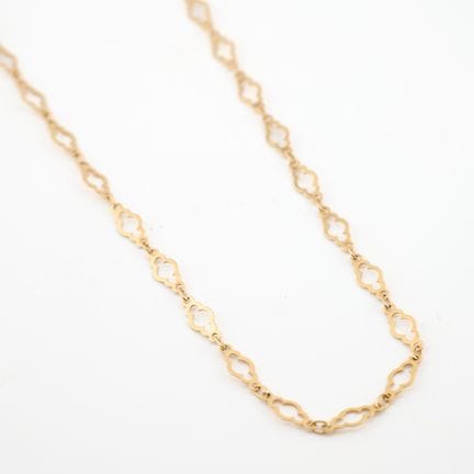 Kette aus 18 Karat Gelbgold (750 Tausendstel) mit 