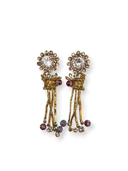 CHRISTIAN LACROIX. 
Coppia di orecchini a clip in 
