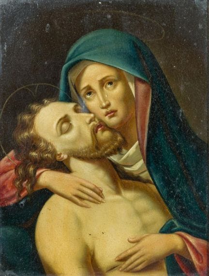 ÉCOLE ESPAGNOLE. XXe siècle

« La Pietà ».
Huile s