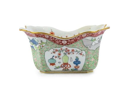 Blumenvase im orientalischen Stil aus glasiertem u