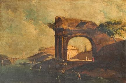 ÉCOLE ITALIENNE. XVIIIe siècle

« Paysage ».
Huile