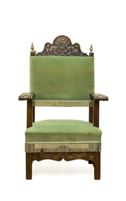 Fauteuil de moine, Espagne, XIXe siècle
En bois sc