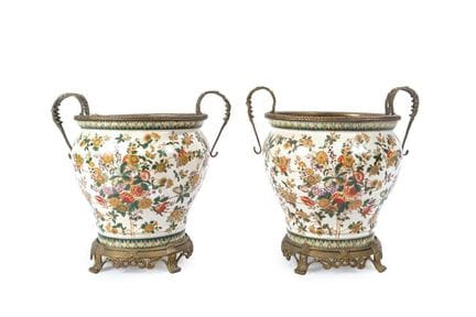 Wunderschönes Paar Blumenkästen aus chinesischem P