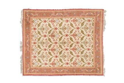 Spanish wool rug, "Cuenca" design, c. 1950
On a be